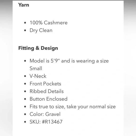 Autumn cashmere cardigan 100% cashmere large - Picture 2 of 2